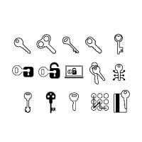 Essential Monochrome Outline Icons