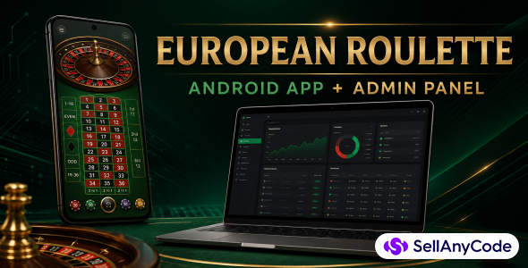 European Roulette Social Casino Android App With PHP Admin Panel