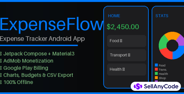 ExpenseFlow Expense Tracker Android App