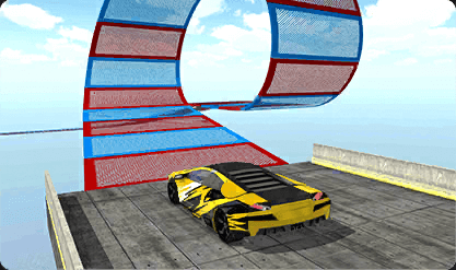 Extreme Mega Ramp Stunt Car Racing : Impossible Track Stunt