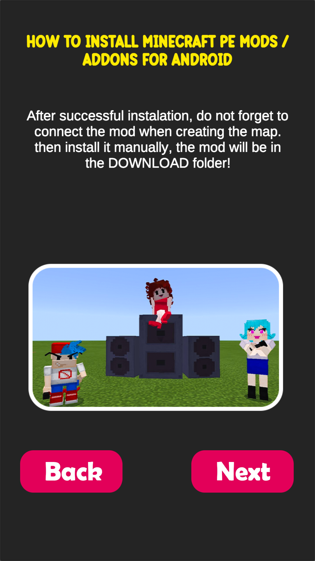 FNF Skin And Mod For MCPE Unity With Iron Source