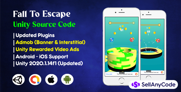 Fall To Rescue Unity Source Code Admob Unity Ads