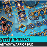 Fantasy Warrior HUD - Synty INTERFACE - GUI