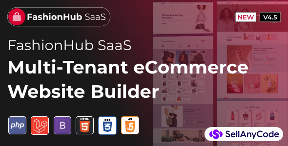 FashionHub SaaS - eCommerce Website Builder For Seamless Online Business