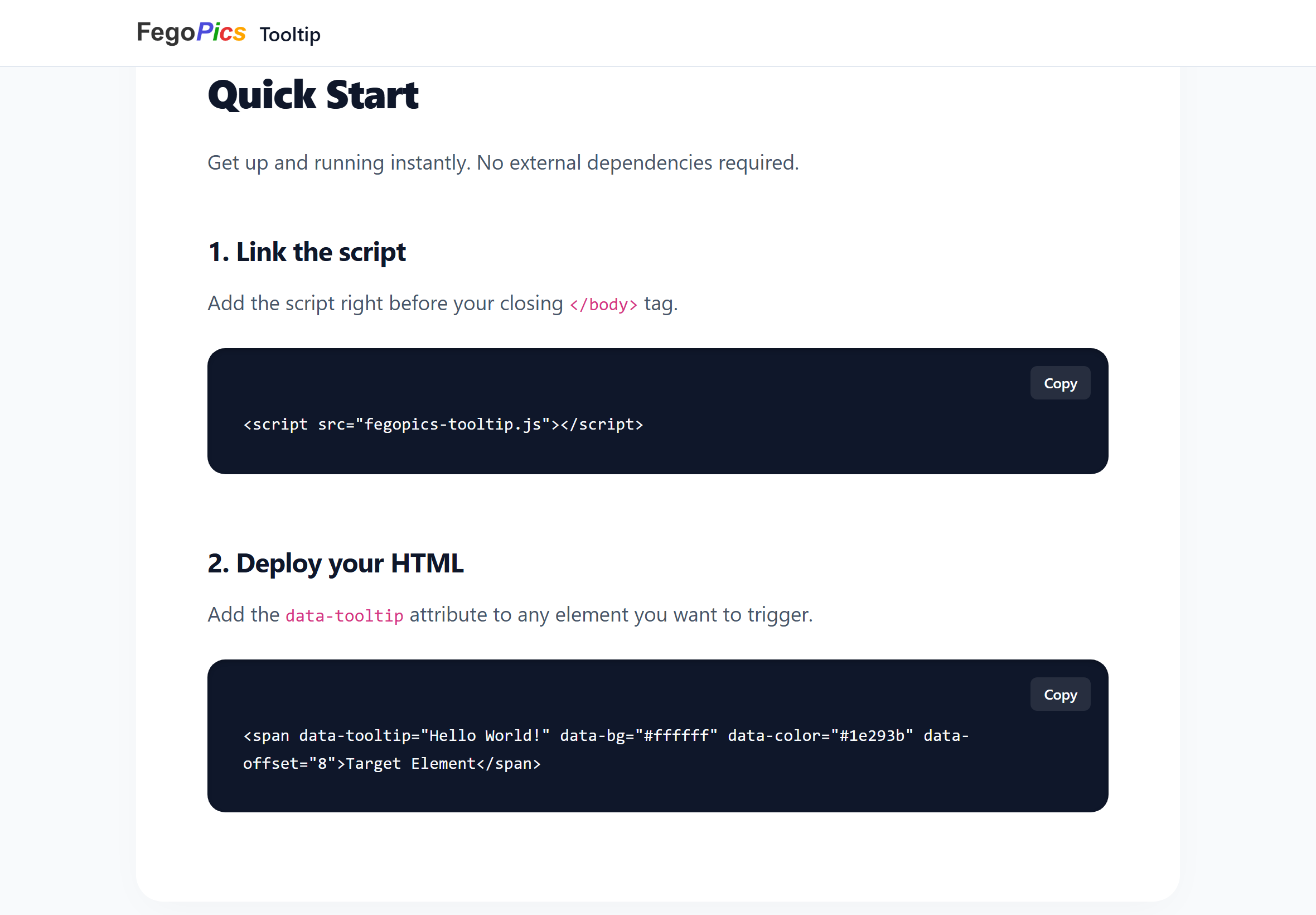 Fegopics Tooltip - Instant Tooltip Creator