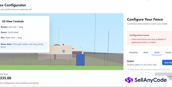 Fence configuration Tool (3D)