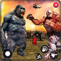 Fighting gorilla vs monster