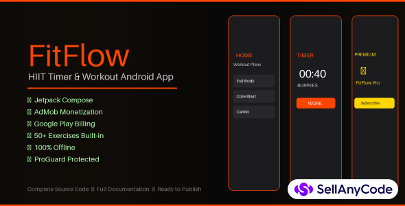 FitFlow - HIIT Timer & Workout Android App