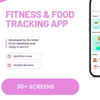 Fitness & Food Tracking Flutter Analytics App