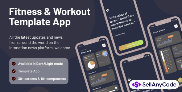 Fitness & Workout Template Flutter App