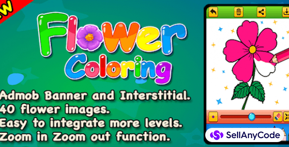Flower Coloring Book For Kids And Adult