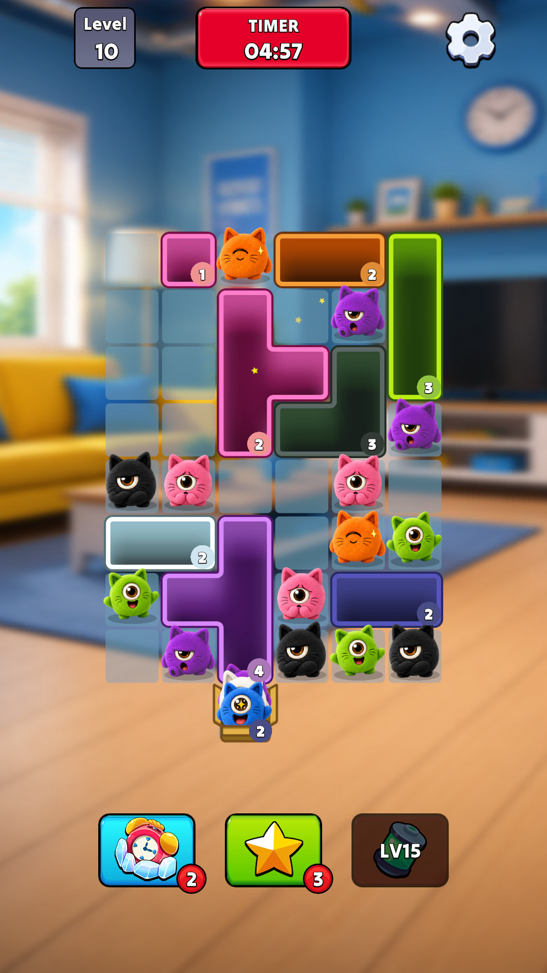 Fluffy Kitty Sort - Cat Puzzle Out