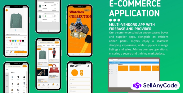 Flutter E-Commerce web Application(Firebase + Provider)