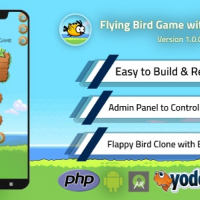Flying Bird Game - Play to Earn Bitcoin with Admin Panel