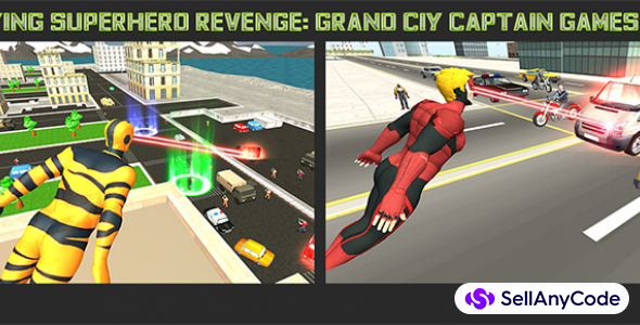 Flying Superhero Revenge: Grand City Captain Game