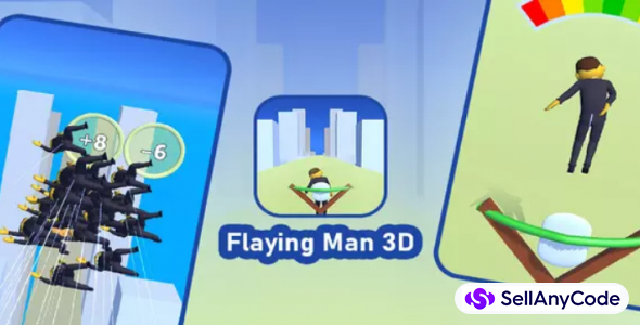 Flying man 3D