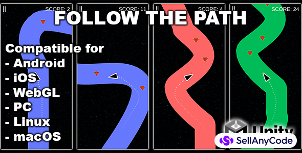 Follow The Path - Unity Game With AdMob