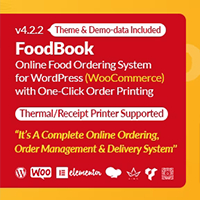 FoodBook | Online Food Ordering & Delivery System for WordPress with One-Click Order Printing
