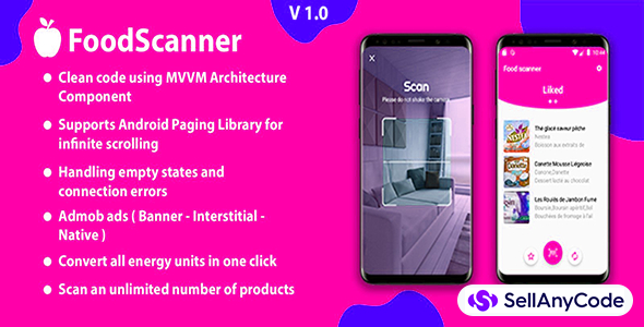 FoodScanner – Food Products Scanner Android App