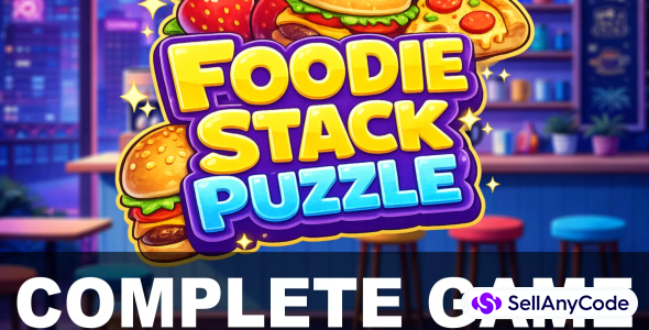 Foodie Stack Puzzle - Complete Mobile Game Template