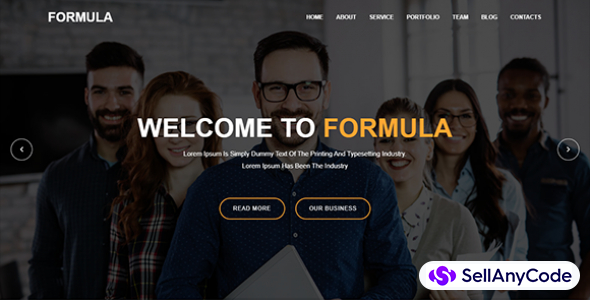 Formula Material Design Agency Template