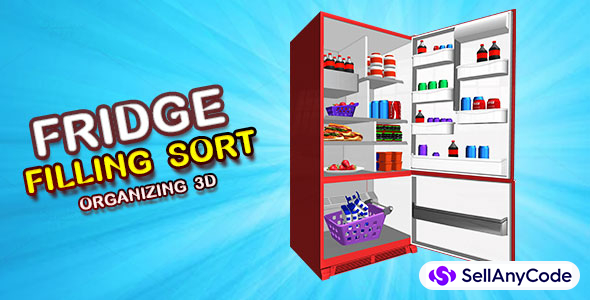 Fill Fridge Organizing 3D - New Top Trending Unity Template Game