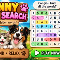 Funny Word Search HTML5 Word Puzzle Game
