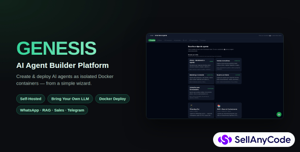 GENESIS AI Agent Builder Platform (Self-Hosted)