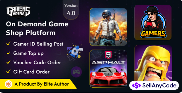 Gamers Arena - Digital Online Game Store, Game Top Up , Voucher & Gamer ID Selling Tools