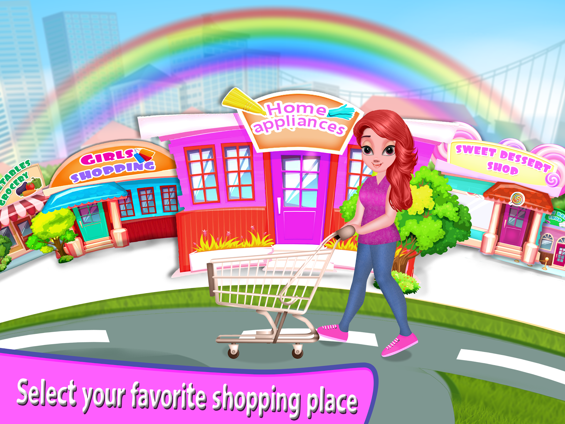 Girl Supermarket Shopping Mall