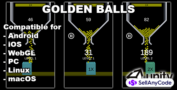 Golden Balls - Unity Source Code With AdMob Ads