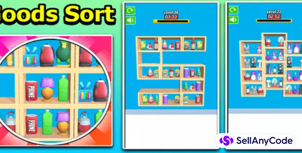 Goods Matching Sort 3D Puzzle Trending Game Unity Source Code