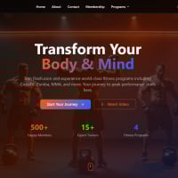 Gym Website Source Code