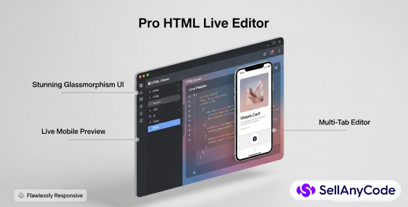 HTML Live Editor | Flawlessly Responsive Mobile Viewer