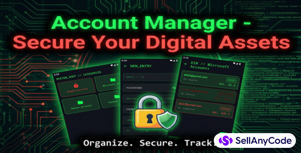 Hacker Vault Ultimate AES-256 Encrypted Account Manager