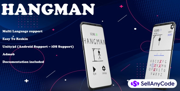 Hangman (Unity Game+Admob+iOS+Android)
