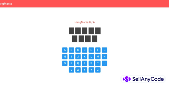 Hangmania - Classic Word Puzzle Game (Flutter + AdMob)