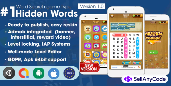 Hidden Words Unity Source Code