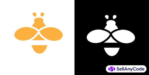 Honeybee Apothecary Emblem Vector Icon