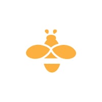 Honeybee Apothecary Emblem Vector Icon