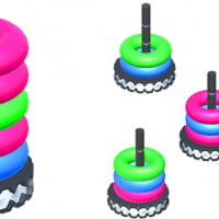 Hoop Stack 3D Puzzle