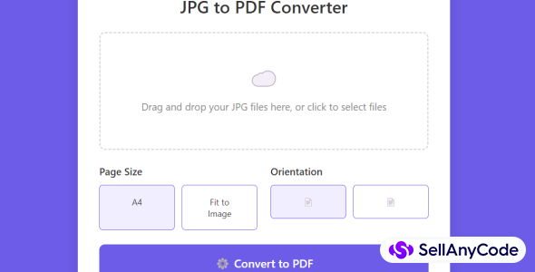 IMAGE TO PDF CONVERTER WEBSITE SCRIPT