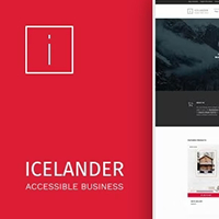 Icelander - Accessible Business Portfolio & WooCommerce WordPress Theme
