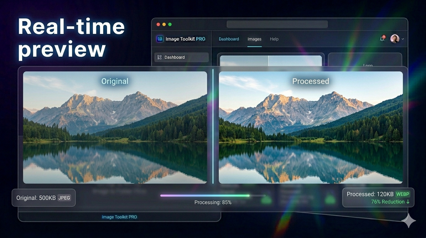 Image Toolkit PRO Compress Convert Resize Images No Backend Source 