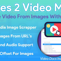Images 2 Video Maker PHP Script + Social Media Image Scraper