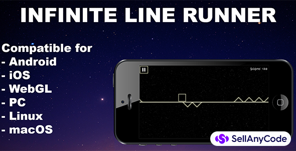 Infinite line runner - Unity Game With AdMob Ads