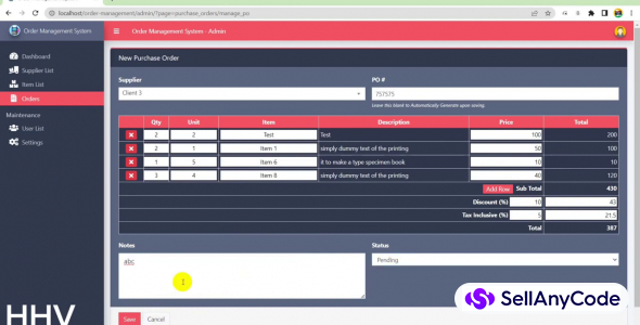 Inventory management system