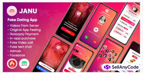 Janu - Dating App with Live Streaming : One to One Video Call (Videos from server)