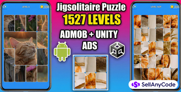 Jigsolitaire Jigsaw Puzzle Game Unity Source Code