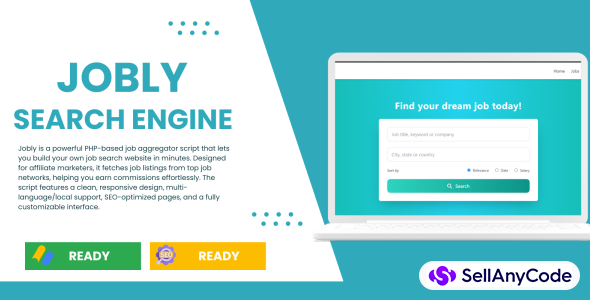 Jobly - Job Search Engine Script